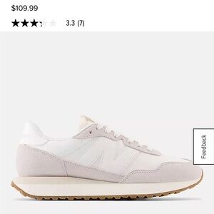 New Balance Women's White and Grey Sneakers